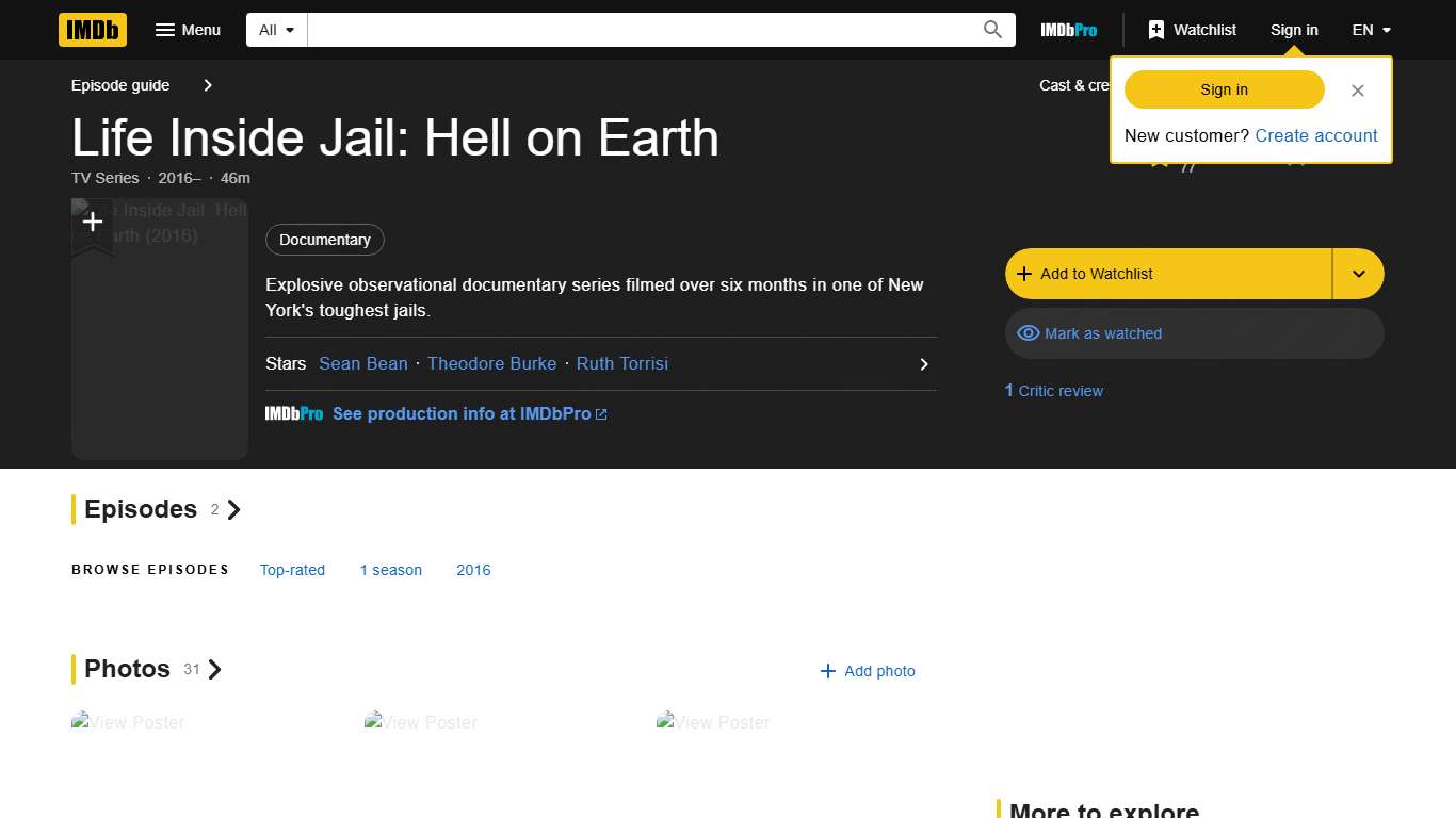Life Inside Jail: Hell on Earth (TV Series 2016– ) - IMDb
