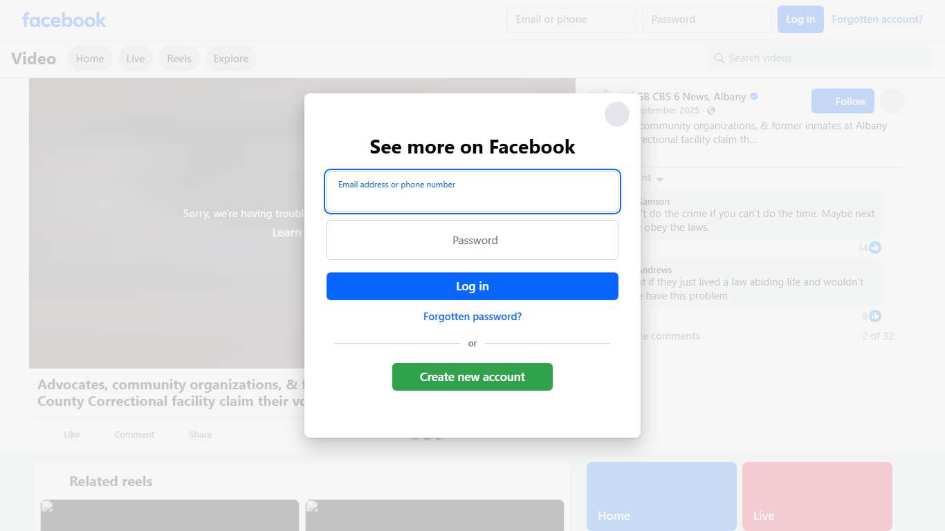 Advocates, community organizations, & former inmates at Albany County Correctional facility claim their voices are not being heard. They'll share their concerns during our hour-long special, "Silenced Behind Bars," today at 5:30 p.m. https://cbs6albany.com/news/local/silenced-behind-bars-discussing-conditions-inside-albany-correctional-facility WRGB CBS 6 News, Albany Facebook